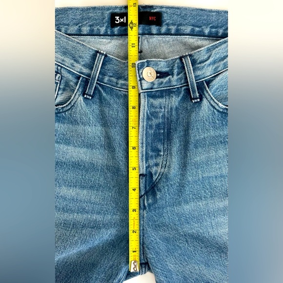 3x1 NYC Mid-Rise Straight Leg Distressed Ankle Jean, Size US 28 - Picture 11 of 13